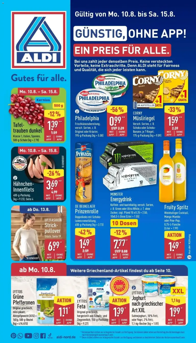 Aldi Wochenangebote ab 10.08.2026