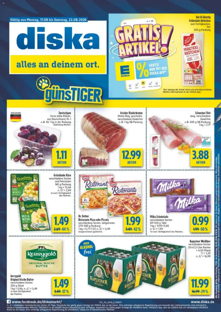 Diska - Diska Bayern KW34 ab 17.08.2026