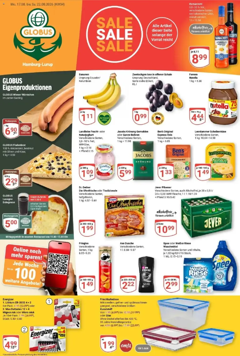 Globus - Globus: Wochenangebote ab 17.08.2026