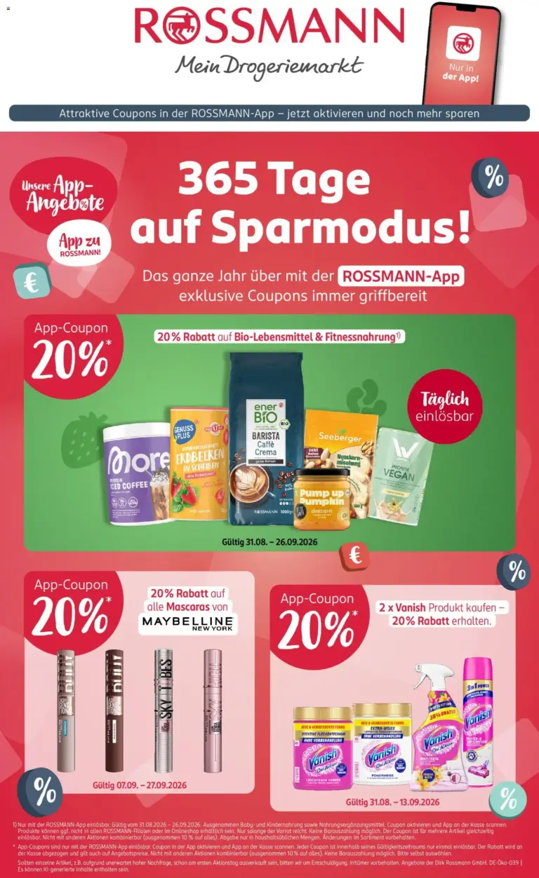 Rossmann App- ab 31.08.2026